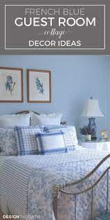 Blue Bedroom Ideas Using Blue White In A French Country Guest Room Blue Bedroom Decor French Blue Bedroom Guest Room Decor