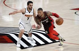 The nuggets and the portland trail blazers have played 184 games in the regular season with 85 victories for the nuggets and 99 for the trail blazers. Blazers Beat Nuggets 132 116 Secure 6th Seed For Playoffs The San Diego Union Tribune