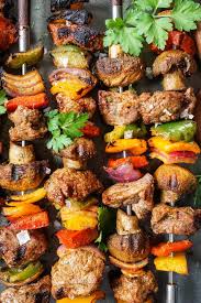 Marinated Grilled Lamb Or Steak Shish Kabobs Recipe Shish Kabobs Grilled Lamb Lamb Kabobs