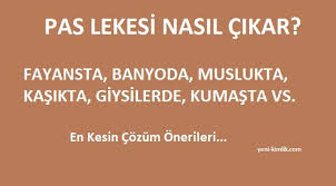 Pas Lekesi Nasil Cikar Lavaboda Giyside Banyoda Mermerde Muslukta