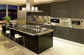 Stainless steel worktops thanks to very good physical and hygienic properties is very often used for. Contemporary Steel Countertops Shiny Metal Accents In The Kitchen