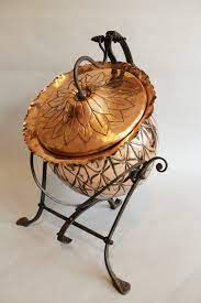 Fabulous Arts And Crafts Copper Wrought Iron Coal Reciever Arts Crafts Style Arts And Crafts Copper