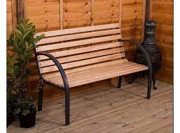 Metal garden benches are often decorative and can add a sculptural quality to the garden. Best Garden Bench Wood And Metal Outdoor Seating For Every Space The Independent