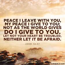 71 John 14 27 John 14 27 Encouraging Scripture John 14