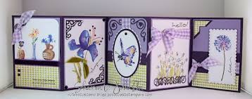 Take the printed paper and turn it around. Scor It Accordion Card