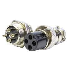 4 Pin Male and Female Panel Mount CB Microphone Connector