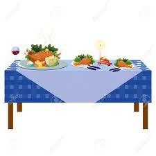 Maybe you would like to learn more about one of these? Thanksgiving Dinner Design With Table With Roasted Chicken And Royalty Free Cliparts Vectors And Stock Illustration Image 112788016