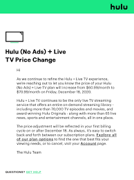 Tap through the blockades hoping you'll change your. Hulu Announces 18 Price Increase For Live Tv Service Iclarified