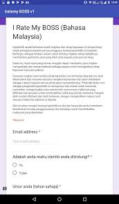 The malaysians use bahasa colloquially, so if you want to speak like a true local and impress your loved these phrases can always be used when in a text, email, or even letters to your loved ones! I Rate My Boss Bahasa Malaysia For Android Apk Download