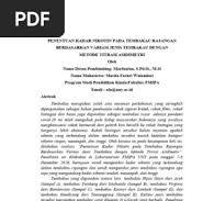 Kadar Nikotin Tembakau Rajangan Titrasi | PDF