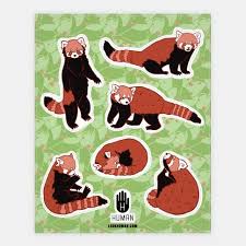 Cute Red Panda Sticker And Decal Sheets Lookhuman Red Panda Cute Illustration The Bear Family A wide variety of red panda cartoon options are available to you, such as material, type, and age range. cute red panda sticker and decal sheets