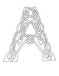 Celtic Coloring Pages Google Search Arte Celtica Lettera A Celtico
