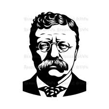 Teddy Roosevelt SVG, JPG, PNG, Dxf, Pdf, Eps Graphic Ideal for Cricut,  Stickers & Vinyl Decals Theodore Roosevelt Svg
