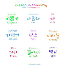 Korean Words Transportation Korean Words Korean Language Korean Language Learning