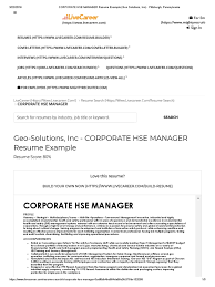 Just as people come in different sizes and shapes, so do resumes. Cv Seniorhealth Safetymanager1 Occupational Safety And Health Safety