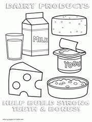 The best free, printable food coloring pages! Healthy Food Coloring Pages Food Groups