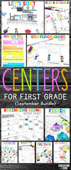 In this all about me activity for middle school, students will write personal narratives that are designed to help them reflect on what makes. September Centers For First Grade Education To The Core