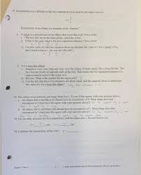 Eccentricity : Circle, Hyperbola, Ellipse And Parabola