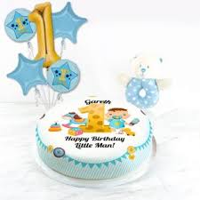 Baby boy 1st birthday cake best decorations making by new cake wala ish video ko jaroor dekhein like share comments kare or. Bakerdays Personalised 1st Birthday Cakes Bakerdays