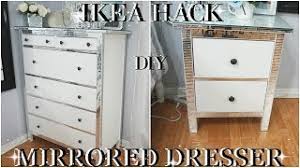 Get extra storage and lighting that looks elegant with modern dressers, contemporary mirrored dressers, modern bedroom dressers. Ikea Hack 2018 Inexpensive Diy Bling Mirror Dressers Diy Room Decor Dresser Makeover Youtube