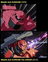 Mobile Suit Gundam Vs Gundam The Origin Comparison Album On Imgur Anime Gundam Mecha Anime