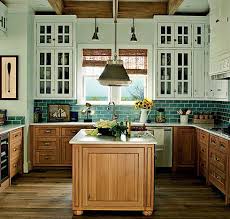 Two Tone White Upper Cabinets With Oak Bottoms Beach House Kitchens Beach House Room Home Kitchens