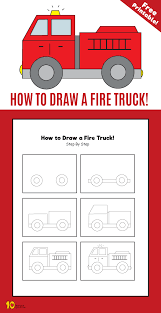 Drive the fire truck to the burning buildings. How To Draw A Fire Truck 10 Minutes Of Quality Time Drawing Lessons For Kids Fire Truck Drawing Drawing For Kids
