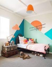 Amazing Aesthetic Kid Rooms With Geometric Wall Themes Excellent Idea For Kids And Nursery Rooms With Geometric Kids Room Wall Boy Room Paint Kids Room Paint