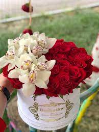 Buchetino Round Box Of Roses Floral Arrangements Box Roses Rose Buds
