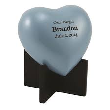 Baby Blue Heart Child Urn