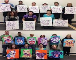 At home diy pet portrait fun art kit. Paint Your Pet Party With Jody St Hubert S Animal Welfare Center