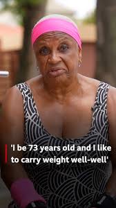 "I like to carry weight, I like to carry weight alot," 73 years old Mrs  Roseline Umar tok., Despite her old age, Mrs Umar dey carry weight, dey box  and engage in oda exercises to lose weight and keep ...