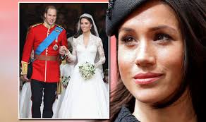 Political daughters chelsea clinton and ashley biden both wore opulent designs with flourishing hemlines, while entrepreneur ivanka trump chose a frothy, lace confection with sheer. Meghan Markle Wedding Dress More Subtle Than Kate Middleton S Express Co Uk