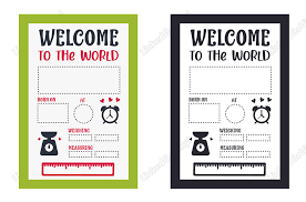 Free Free 107 Template Svg File Baby Stats Svg Free SVG PNG EPS DXF File