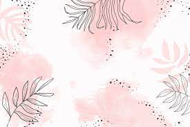Pink Leafy Watercolor Background Vector Premium Image By Rawpixel Com Aum Pink Wallpaper Laptop Pink Wallpaper Desktop Cute Desktop Wallpaper