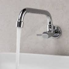 This divider is three inches. Wall Mount Kitchen Sink Tap Single Only Cold Water Swivel Spout Faucet Brass Ebay