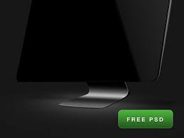Free Psd Monitor Mockup Freebiesbug Design Freebie Free Psd Design Mockup Design