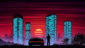 Cyberpunk 2077 night city is part of artist collection and its available for desktop laptop pc and mobile screen. Cyber City Sunset 1920x1080 Digital Painting Sunset City Wallpaper