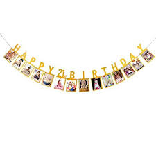 Whether you're the first or last of your. Aonbon Gold Glitter Happy 21st Birthday Photo Banner 21st Birthday Party Decorations 21st Birthday Banner