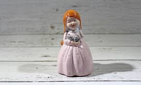 Vintage Decorative Bell Spencer Gifts 1982 Porcelain Girl Grey Tabby Cat Bell By Piperandpoe On Etsy Tabby Cat Grey Tabby Cats Tabby