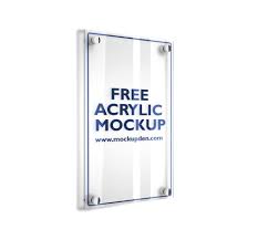 Download Free Acrylic Mockup Psd Template Mockup Den