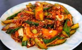 Spicy Cucumber Side Dish Recipe Korean Side Dishes Korean Cucumber Side Dish Maangchi Recipes