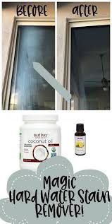How To Remove Hard Water Stains On Your Windows Or Shower Glass Hard Water Stain Remover Hard Water Stains Hard Water