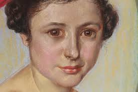 Robert Jakob BOCK (1896-1943) Portrait Junge Dame Pastell 1924