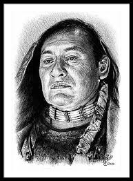 American Indian Faces Framed Art Prints for Sale