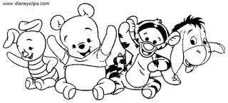 Baby Pooh Coloring Pages Disney Winnie The Pooh Tigger Eeyore And Disney Coloring Pages Baby Coloring Pages Coloring Books