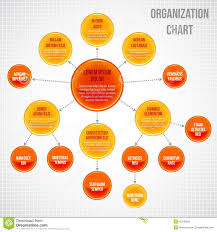Organizational Chart Infographic Stock Vector Illustration