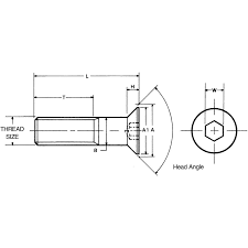 countersunk head screw a2