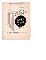 Department Store Vtg Ephemera Franklin Simon Brochure East Orange Nj Advertising Promo Ephemera East Orange Orange Nj