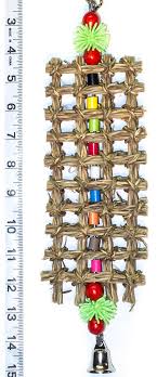 Natural Birdie Waffle Parrot Toys Bird Toy Parts By A Bird Etsy Natural Bird Toys Bird Toys Parrot Toys